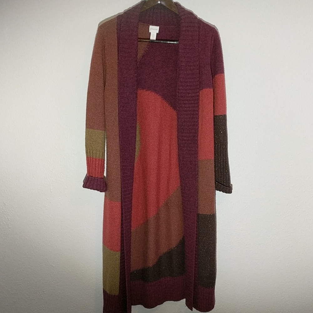 Chico's Sweater Cardigan Duster